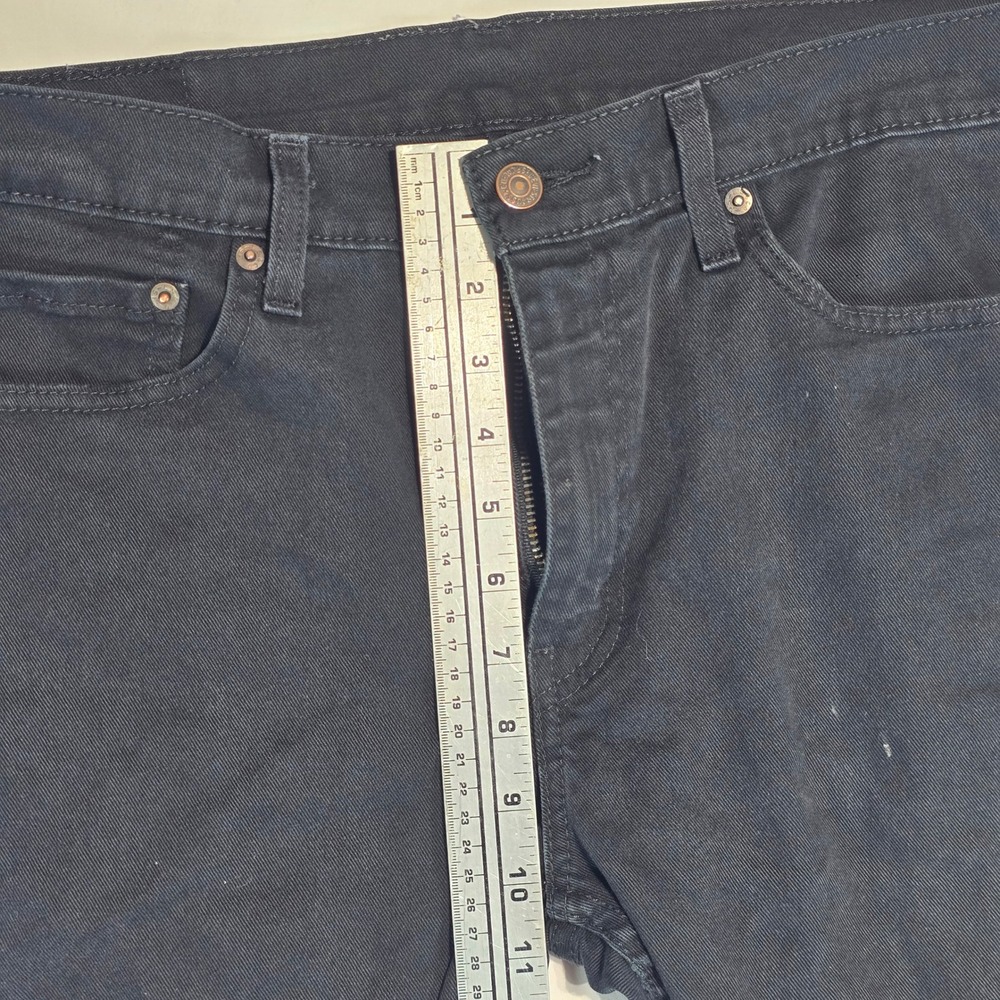 Levis 510 Skinny Fit Black Jeans Mens 33x30 Stretch Denim 05510-4173 - Picture 13 of 16